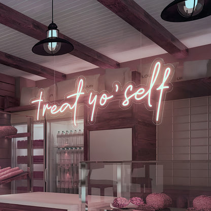 Treat Yoself Indulge In Luxurious Delights With Neon Elegance | Shineneon