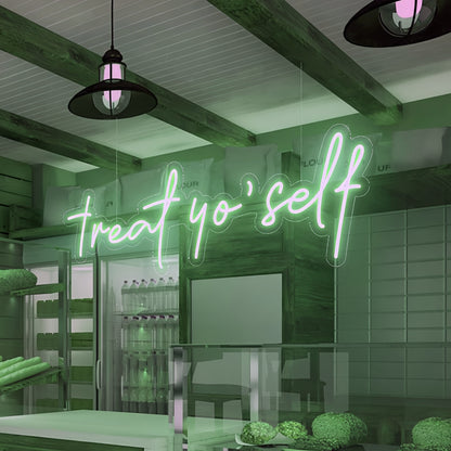 Treat Yoself Indulge In Luxurious Delights With Neon Elegance | Shineneon