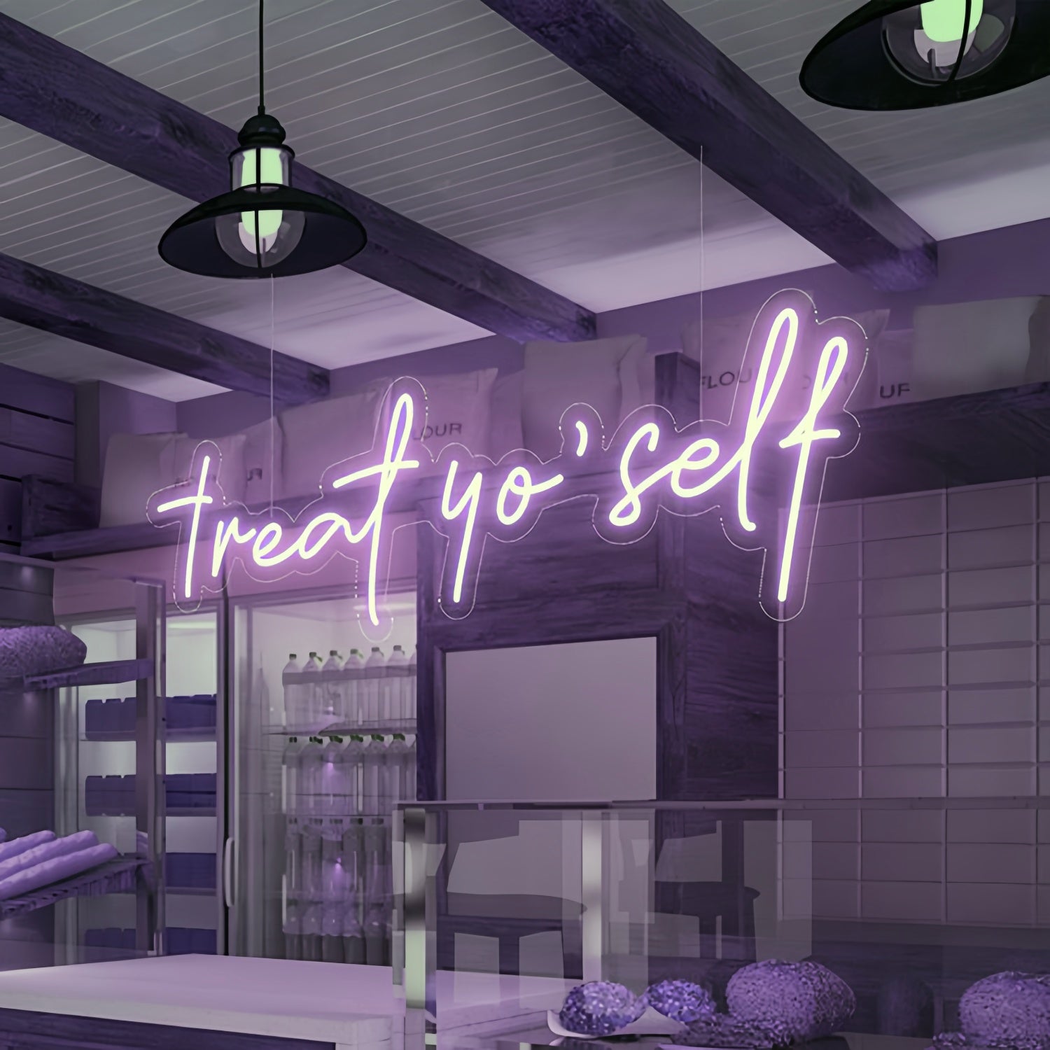 Treat Yoself Indulge In Luxurious Delights With Neon Elegance | Shineneon