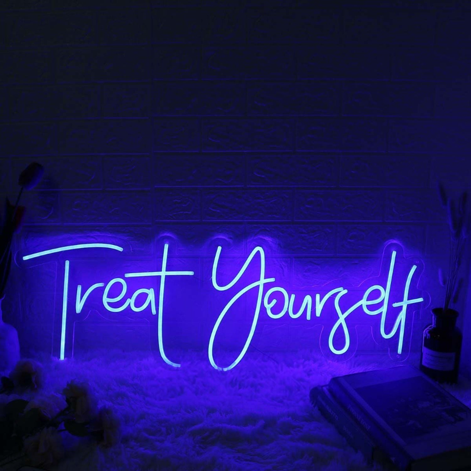 Treat Yourself Blue Neon Led Sign | Shineneon