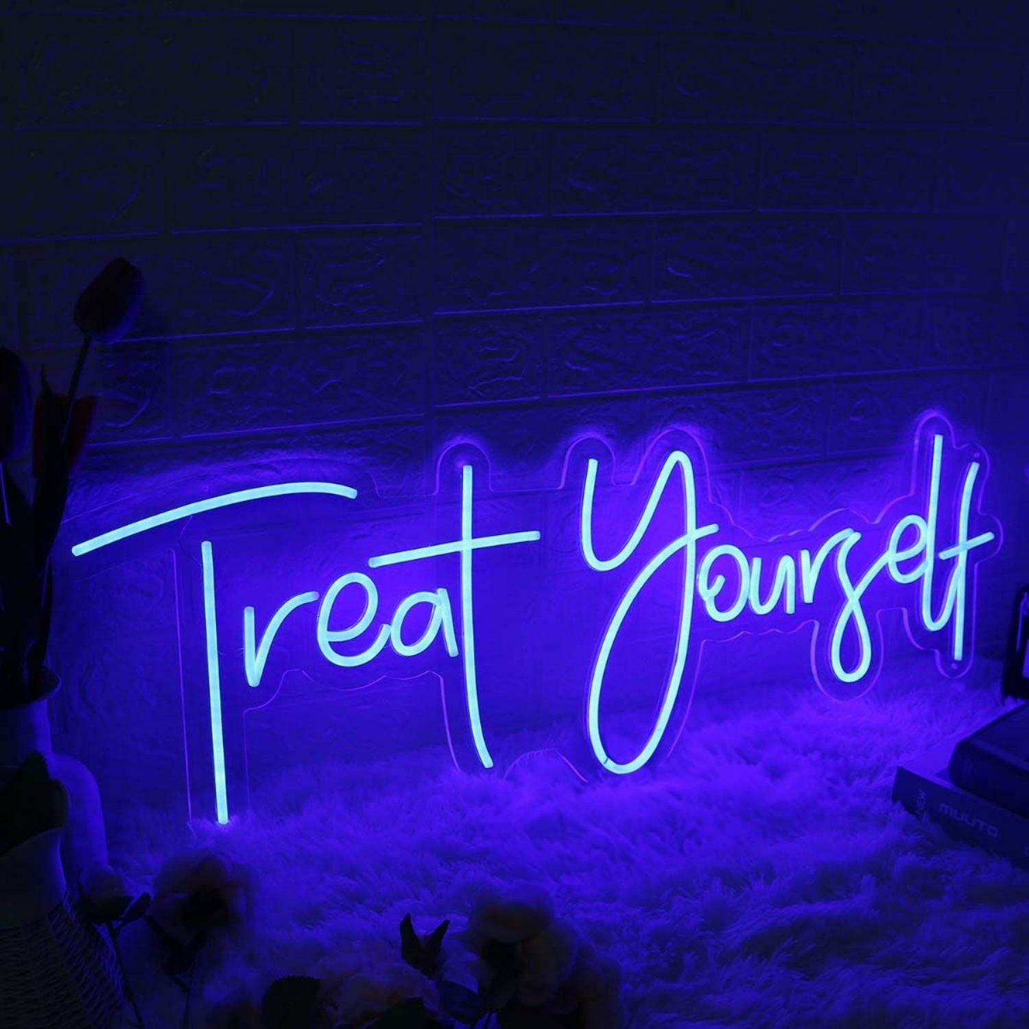 Treat Yourself Blue Neon Led Sign | Shineneon