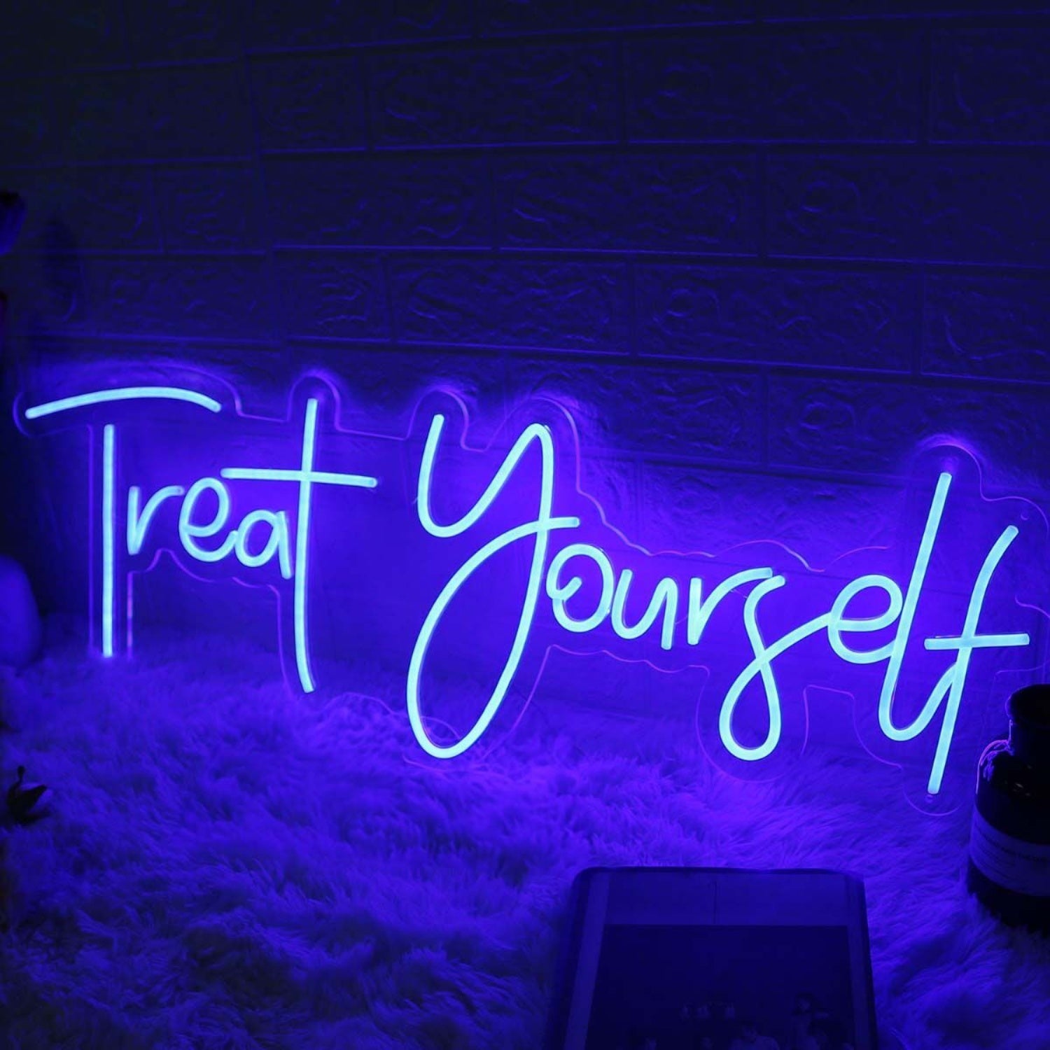 Treat Yourself Blue Neon Led Sign | Shineneon