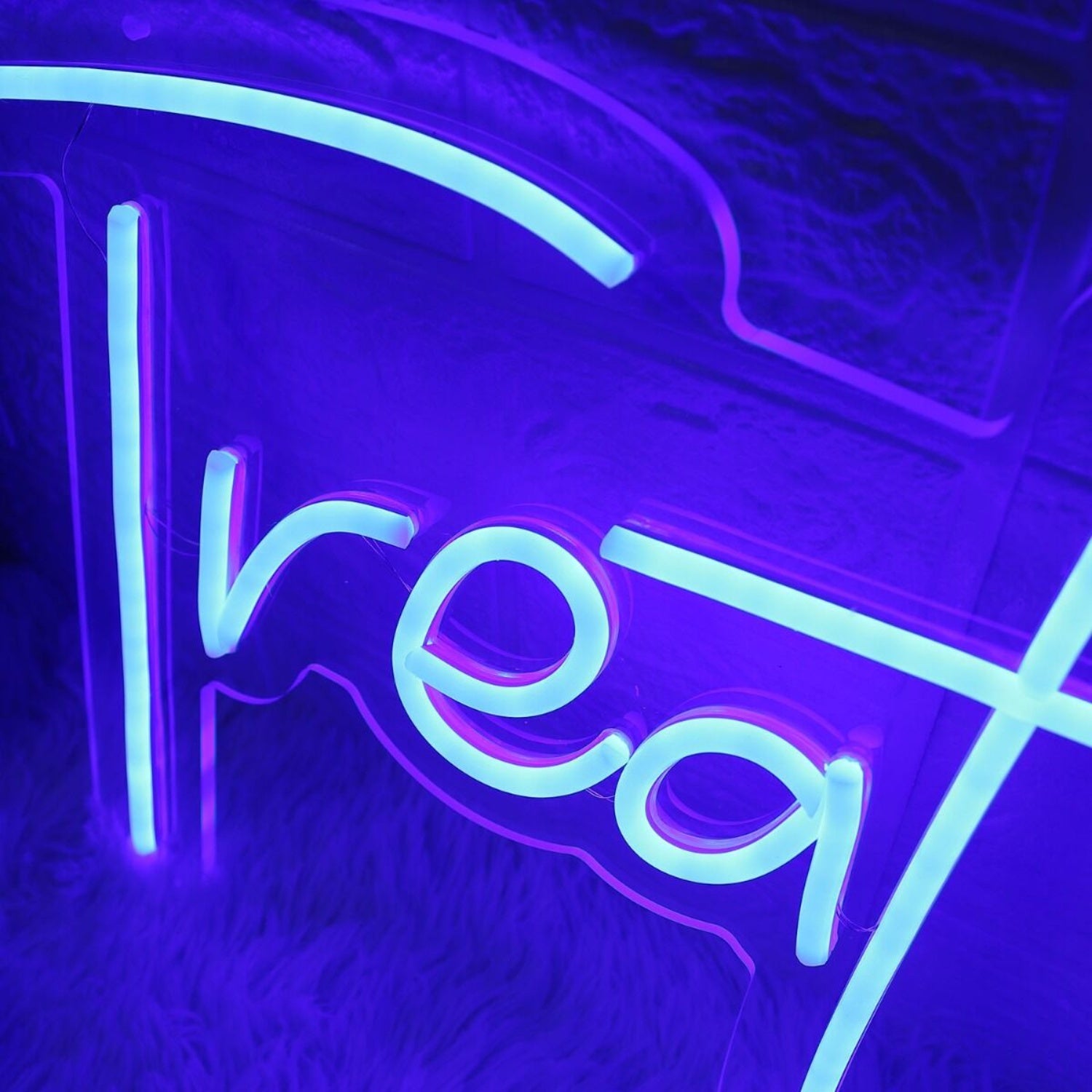 Treat Yourself Blue Neon Led Sign | Shineneon