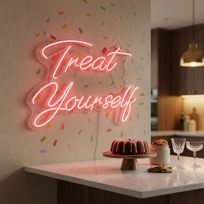 Treat Yourself LED Neon Sign Wall Decor - 02 High-Converting Product Image