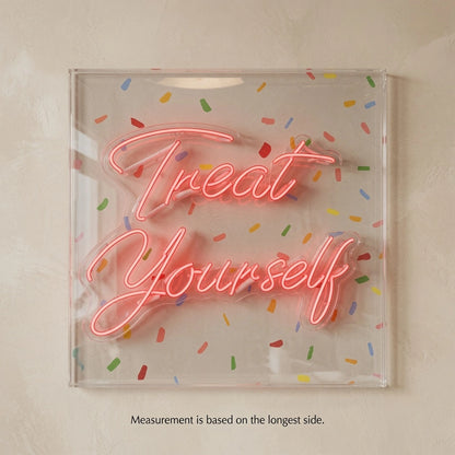 Treat Yourself LED Neon Sign Wall Decor - 04 Size Image