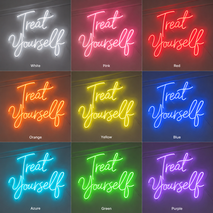 Treat Yourself LED Neon Sign Wall Neon Sign - 05 Color Grid