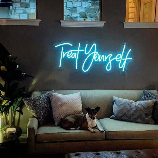 Treat Yourself Led Sign Business Neon Sign Wall Decor