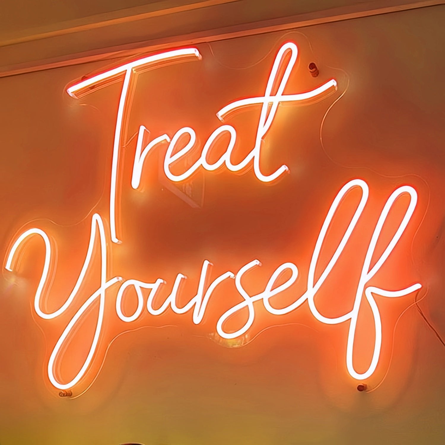 Treat Yourself Neon Glow Fself - Love And Relaxation - Shineneon