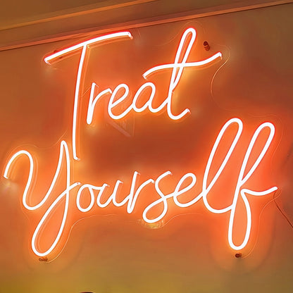 Treat Yourself Neon Glow Fself - Love And Relaxation - Shineneon