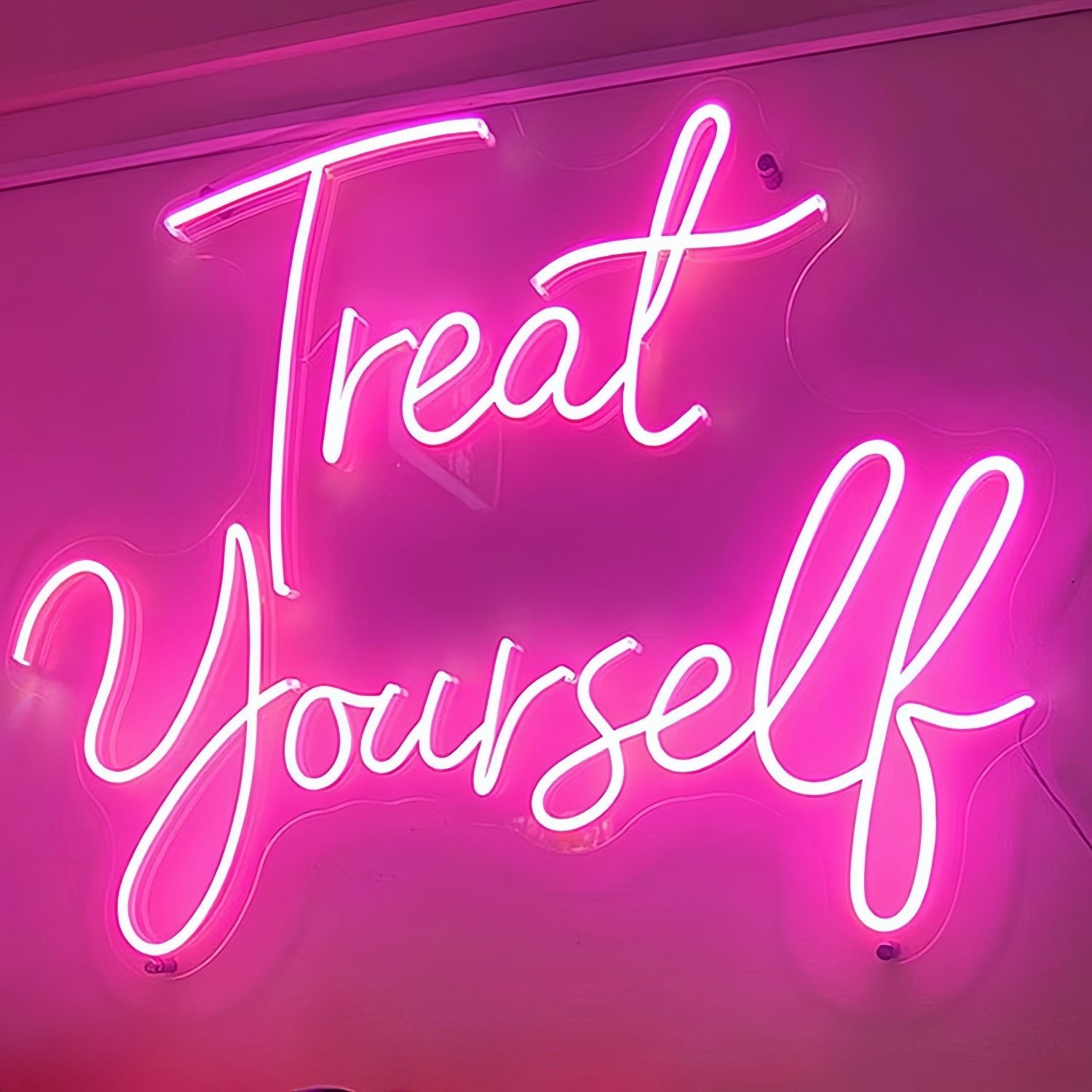 Treat Yourself Neon Glow Fself - Love And Relaxation - Shineneon