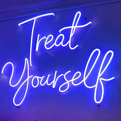 Treat Yourself Neon Glow Fself - Love And Relaxation - Shineneon