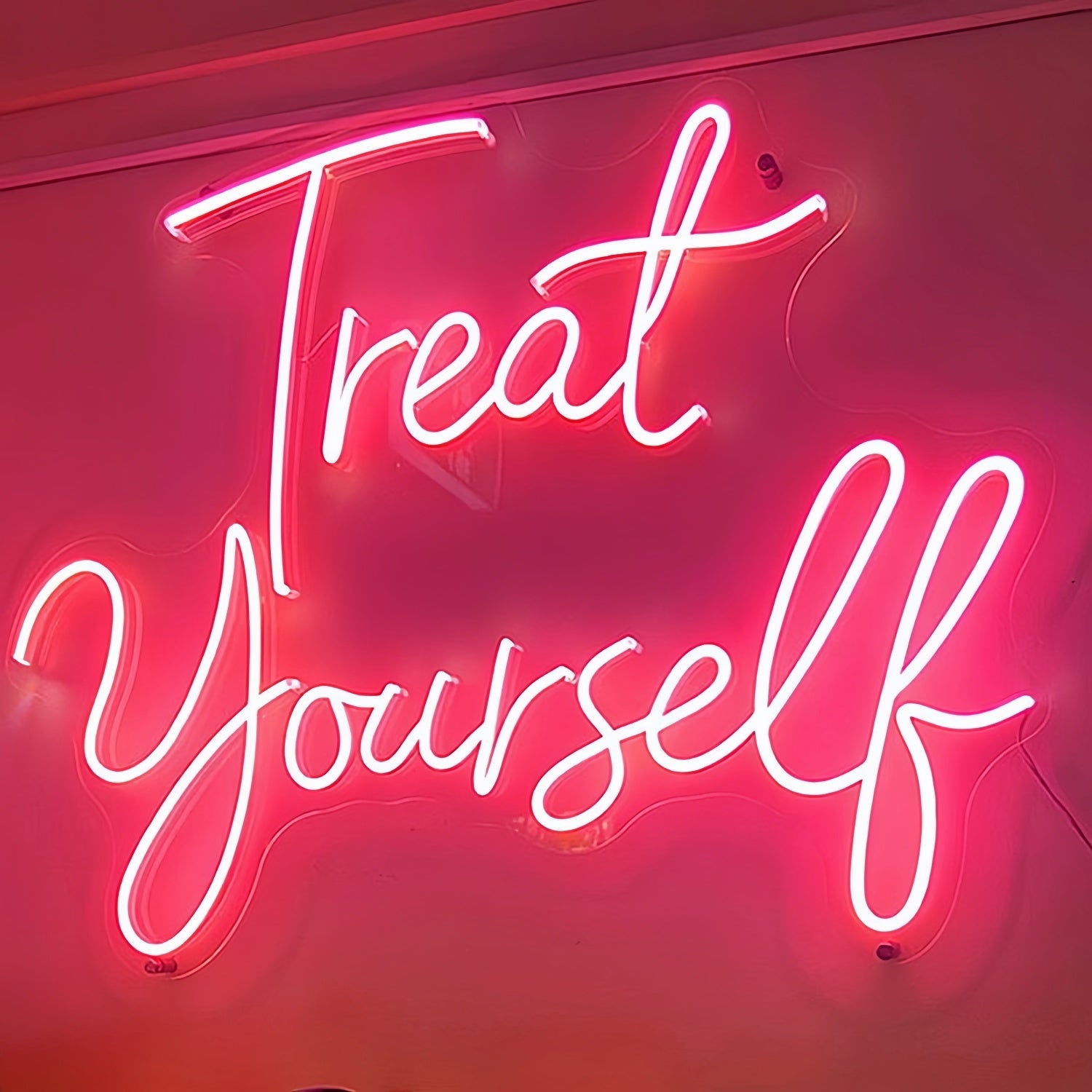 Treat Yourself Neon Glow Fself - Love And Relaxation - Shineneon