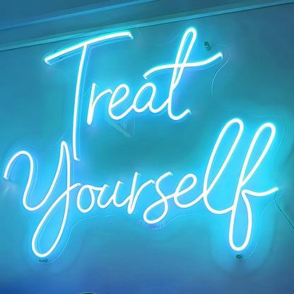 Treat Yourself Neon Glow Fself - Love And Relaxation - Shineneon