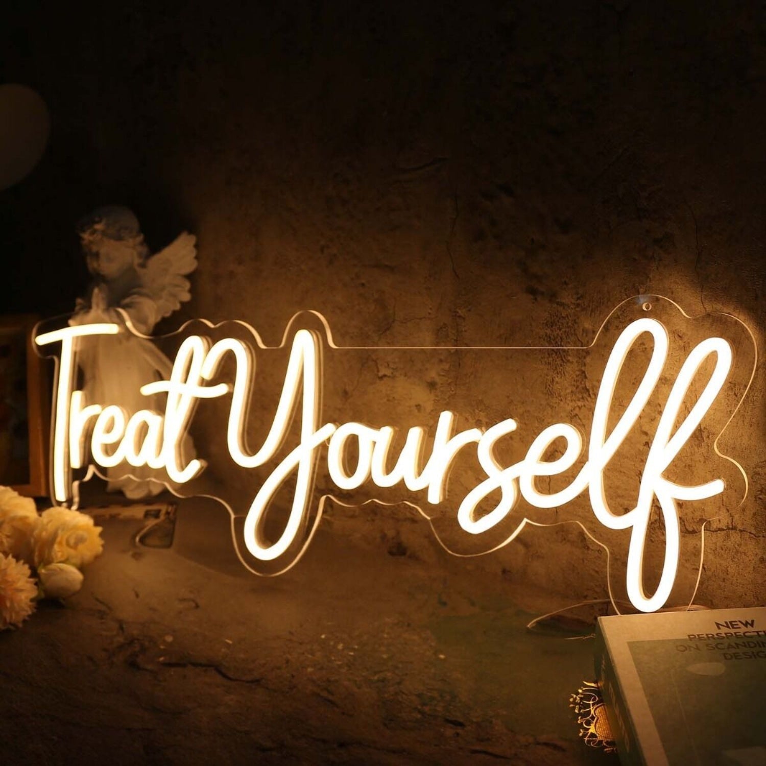 Treat Yourself Yellow Led Neon Sign - Shineneon