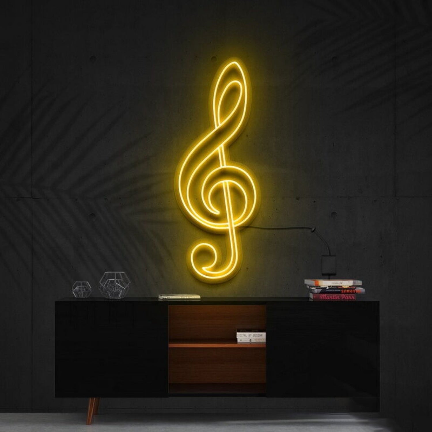 Treble Clef Led Neon Sign For Music Lovers And Studios | Shineneon