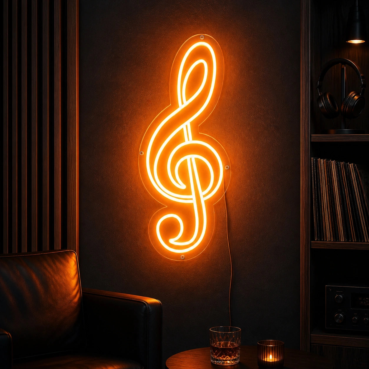 Treble Clef LED Neon Sign Garage Man Cave Neon Sign high-converting product image
