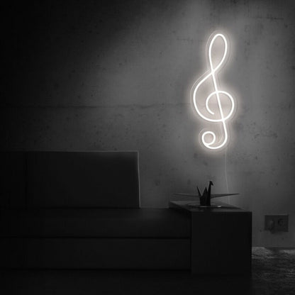 Treble Clef Musical Note Led Neon Sign Music Lovers | Shineneon
