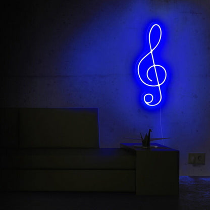 Treble Clef Musical Note Led Neon Sign Music Lovers | Shineneon