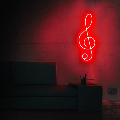 Treble Clef Musical Note Led Neon Sign Music Lovers | Shineneon