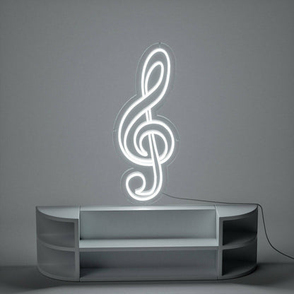 Treble Clef Note Led Neon Sign For Music Lovers | Shineneon
