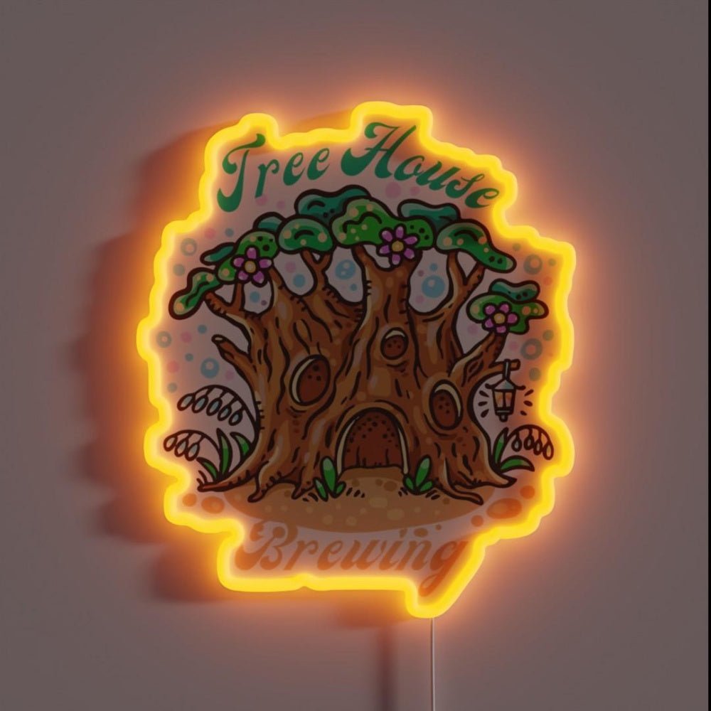 Tree House Brewing Rgb Led Neon Sign Bar Wall Decor - Shineneon