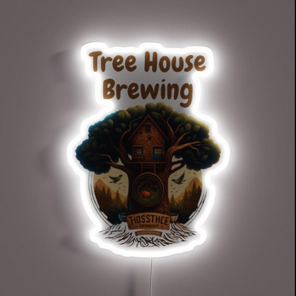 Tree House Brewing Rgb Led Neon Sign Business Bar Wall Neon Sign - Shineneon