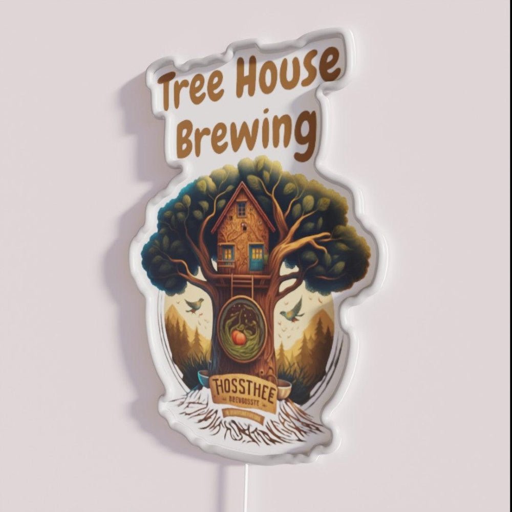 Tree House Brewing Rgb Led Neon Sign Business Bar Wall Neon Sign - Shineneon
