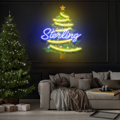Tree Topper For Christmas Tree Led Uv Neon Sign Christmas Decor | Shineneon