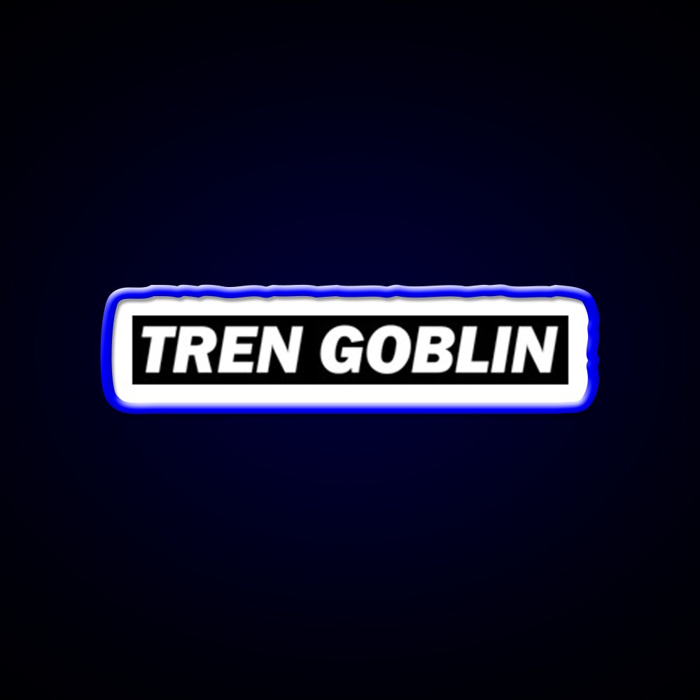 Tren Goblin Funny Sarcastic Fitness Gym Fitness Led Neon Sign Rgb Color