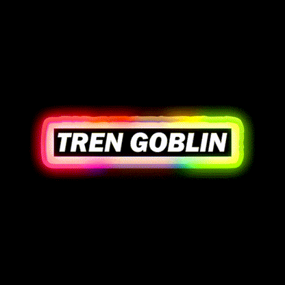 Tren Goblin Funny Sarcastic Fitness Gym Fitness Led Neon Sign Rgb Color