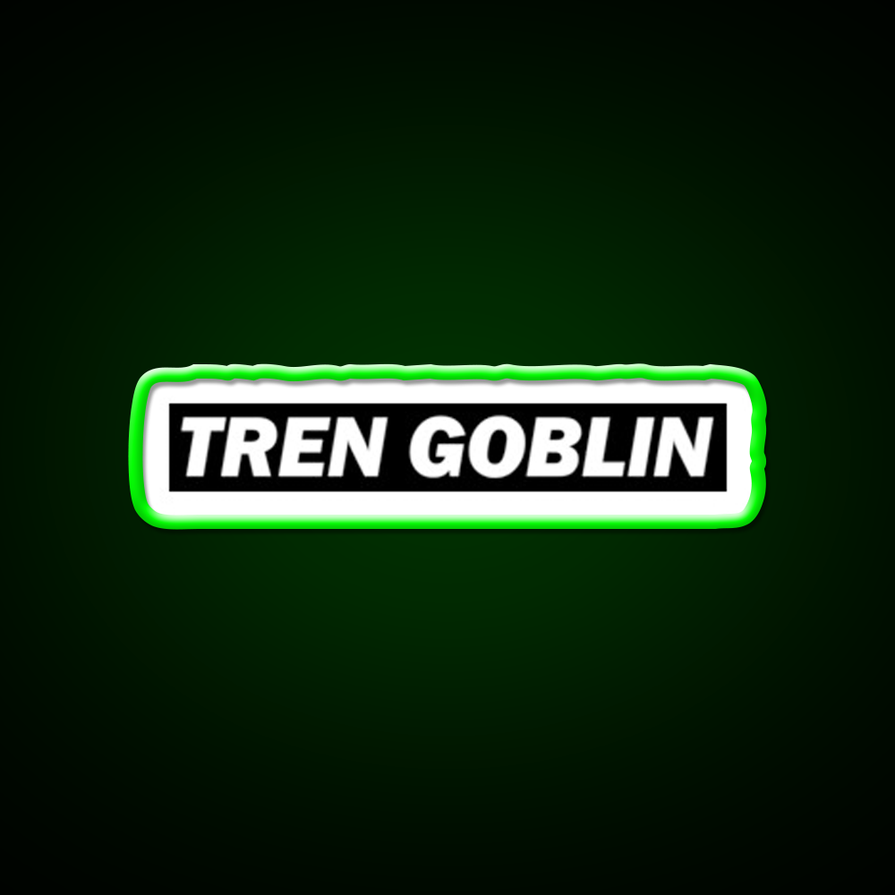 Tren Goblin Funny Sarcastic Fitness Gym Fitness Led Neon Sign Rgb Color