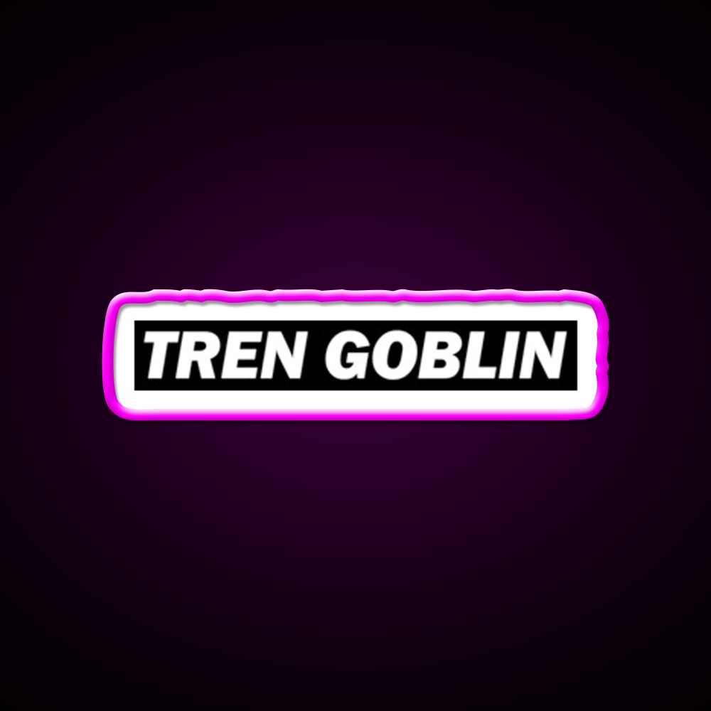 Tren Goblin Funny Sarcastic Fitness Gym Fitness Led Neon Sign Rgb Color