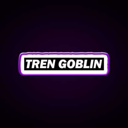 Tren Goblin Funny Sarcastic Fitness Gym Fitness Led Neon Sign Rgb Color