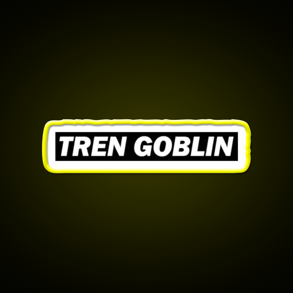 Tren Goblin Funny Sarcastic Fitness Gym Fitness Led Neon Sign Rgb Color