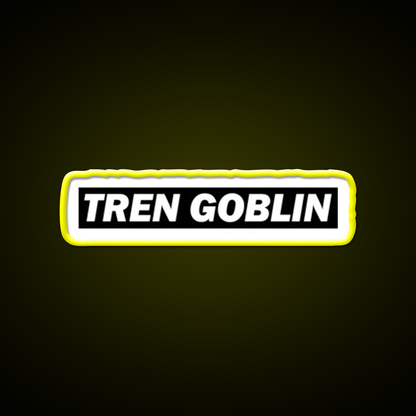 Tren Goblin Funny Sarcastic Fitness Gym Fitness Led Neon Sign Rgb Color