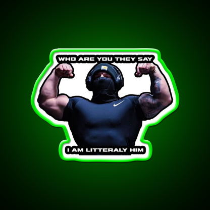 Tren Twins Him Gym Fitness Led Neon Sign Rgb Color