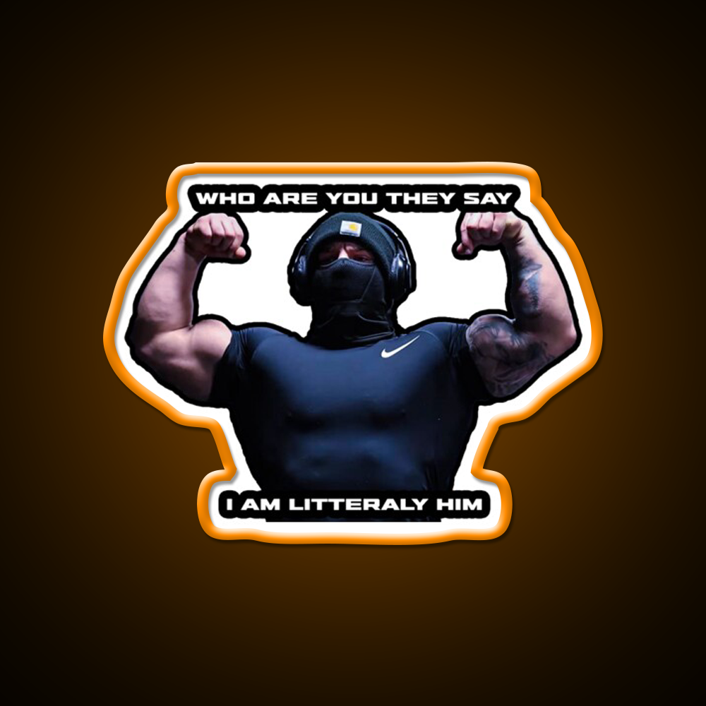 Tren Twins Him Gym Fitness Led Neon Sign Rgb Color