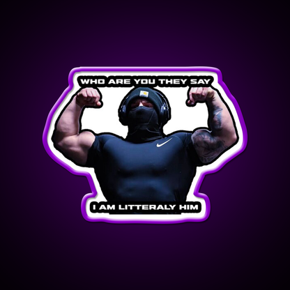 Tren Twins Him Gym Fitness Led Neon Sign Rgb Color