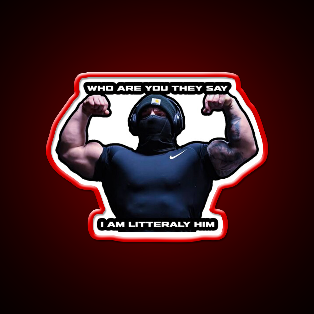 Tren Twins Him Gym Fitness Led Neon Sign Rgb Color