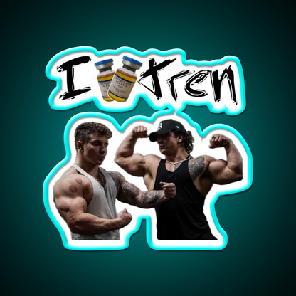 Tren Twins Trenbolone Gym Fitness Led Neon Sign Rgb Color