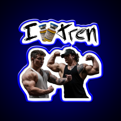 Tren Twins Trenbolone Gym Fitness Led Neon Sign Rgb Color