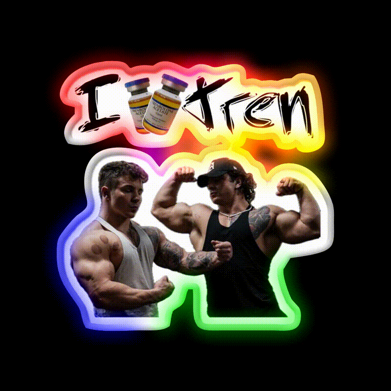 Tren Twins Trenbolone Gym Fitness Led Neon Sign Rgb Color
