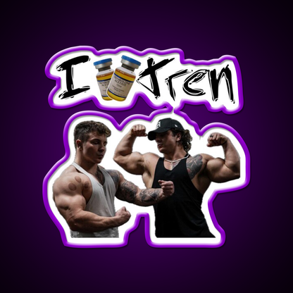 Tren Twins Trenbolone Gym Fitness Led Neon Sign Rgb Color