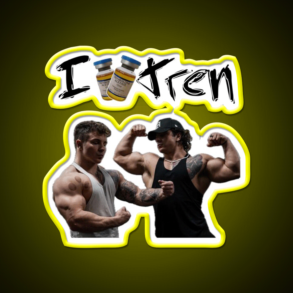 Tren Twins Trenbolone Gym Fitness Led Neon Sign Rgb Color