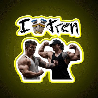 Tren Twins Trenbolone Gym Fitness Led Neon Sign Rgb Color