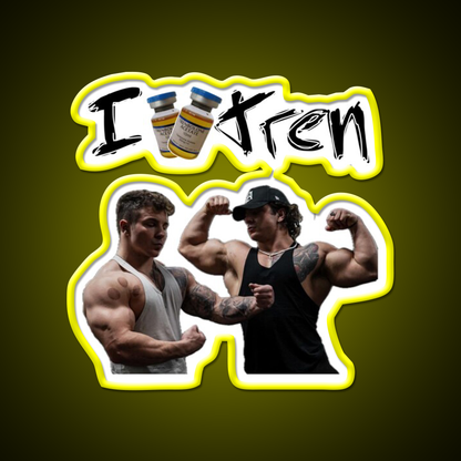 Tren Twins Trenbolone Gym Fitness Led Neon Sign Rgb Color