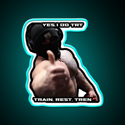 Tren Twins Trt Gym Fitness Led Neon Sign Rgb Color