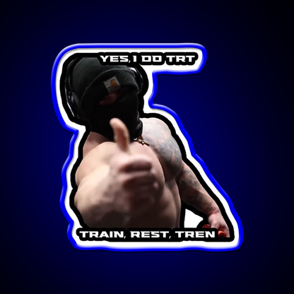 Tren Twins Trt Gym Fitness Led Neon Sign Rgb Color