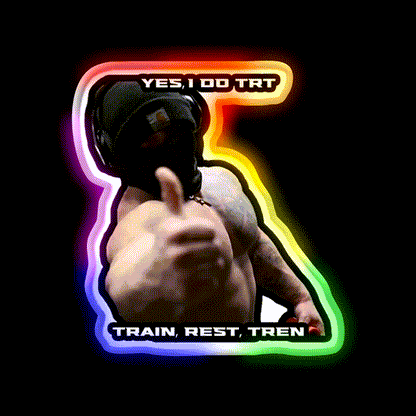 Tren Twins Trt Gym Fitness Led Neon Sign Rgb Color