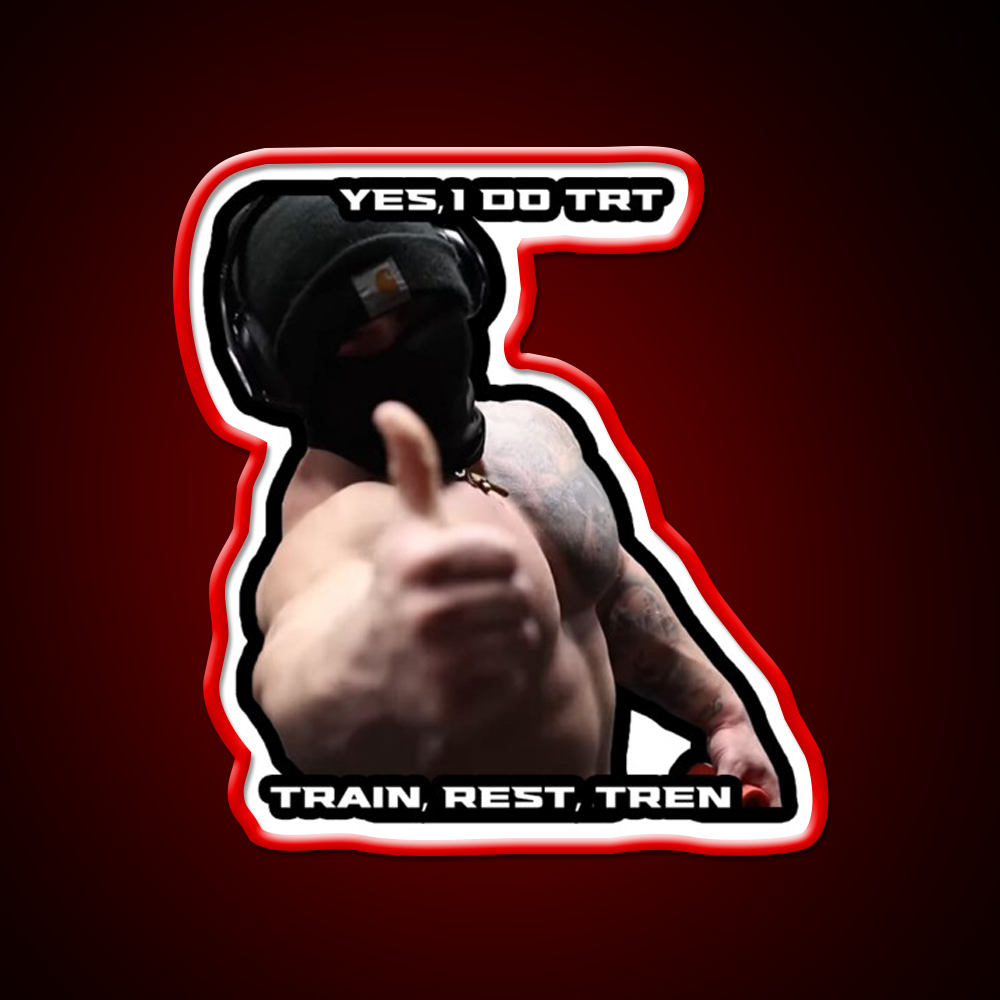 Tren Twins Trt Gym Fitness Led Neon Sign Rgb Color